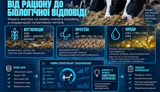 Координація нутритивних потоків та верифікація біологічної відповіді: аналітична архітектура ADT Dairy Performance Model